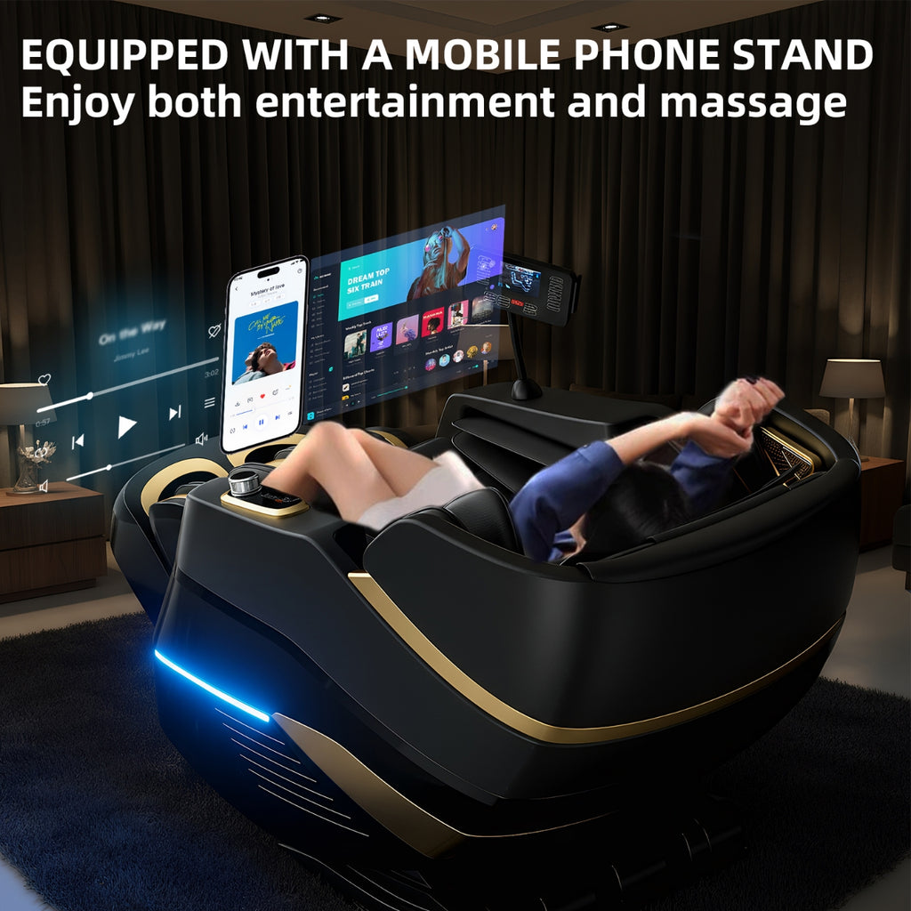 Massage Chair Full Body,Zero Gravity 3D SL-Track Shiatsu Massage Recliner Chair Built-in Heat System Airbag Massage with Body Scan, Deep Yoga Stretch, Calfrest Extension And Foot And Back massage