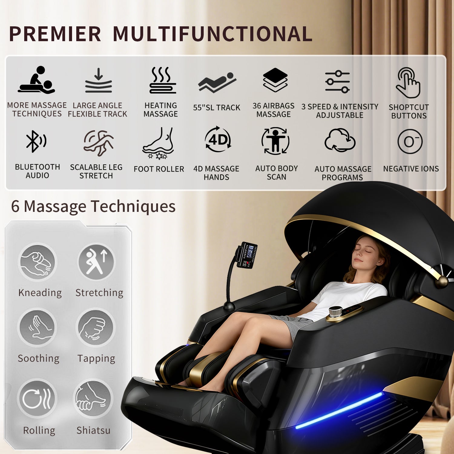 Dr.hiumi Zero Gravity Sleep Pod Massage Chair