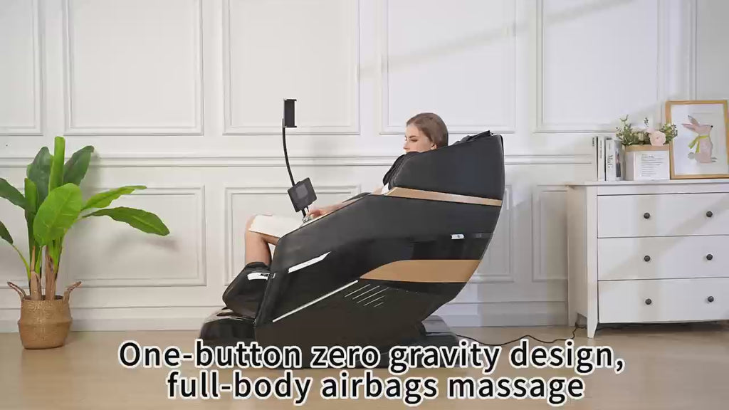 Massage Chair Full Body,Zero Gravity 3D SL-Track Shiatsu Massage Recliner Chair Built-in Heat System Airbag Massage with Body Scan, Deep Yoga Stretch, Calfrest Extension And Foot And Back massage